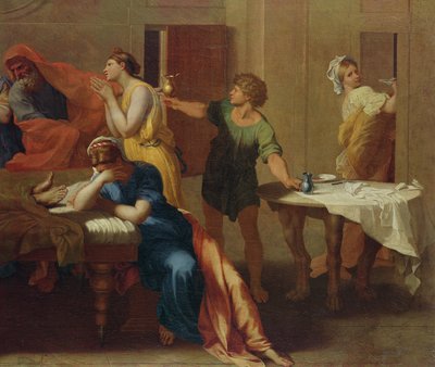 Passing the Oil (detail) by Nicolas Poussin